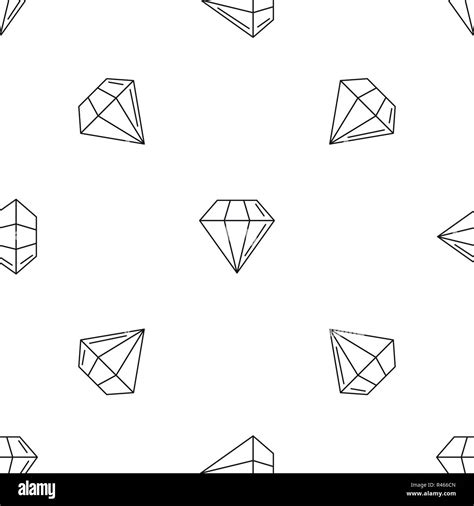 Diamond stone pattern seamless vector repeat geometric for any web design Stock Vector Image ...