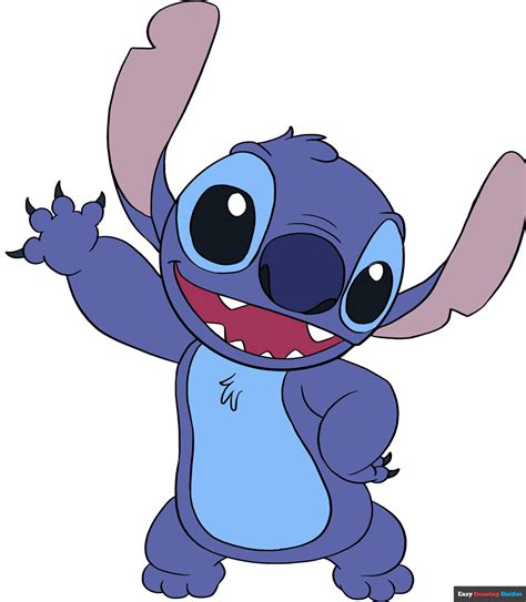 How to Draw Stitch from Lilo and Stitch - Really Easy Drawing Tutorial