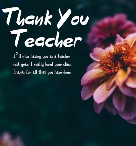 147 Best Thank You Teacher Messages - Teacher Appreciation Thank You ...