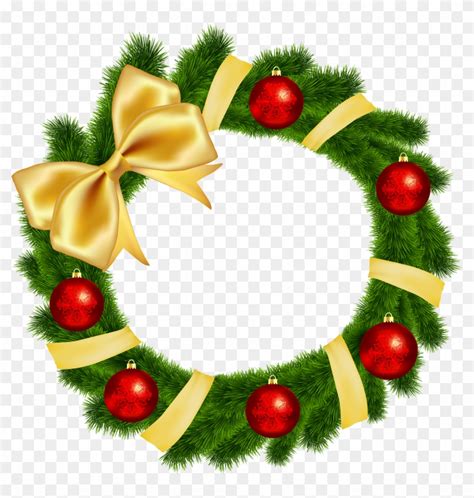 Wreath Clipart Bow - Christmas Wreath Clipart Transparent - Free Transparent PNG Clipart Images ...