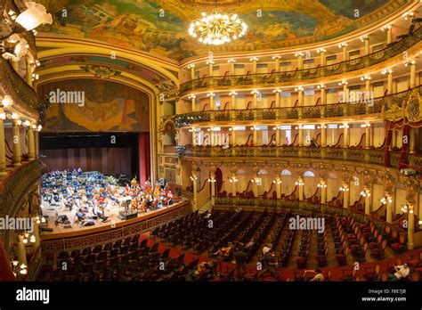 Interior of the Amazon Theatre in Manaus, Brazil Stock Photo: 91282419 ...