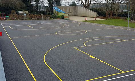 Basketball Court Markings Carried Out At Various Schools Around Ireland