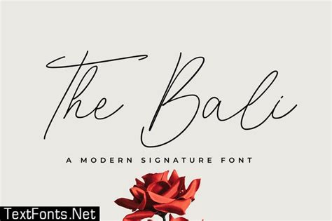 The Bali Signature Font