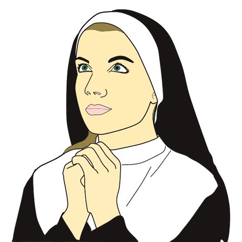 Catholic Nun Clipart - Free Images and Illustrations - Clip Art Library