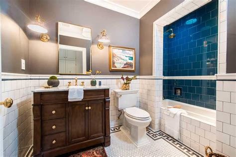 Tile | Projects | Bathroom | Classic Flat Edge Subway Hexagon Tile