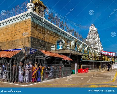 Devotees Visit Balaji Temple at Tirumala Hill, India. Editorial Image ...