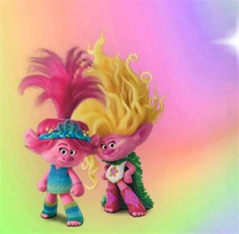 Poppy and Viva 💖💛 | Troll dolls, Troll, Poppies