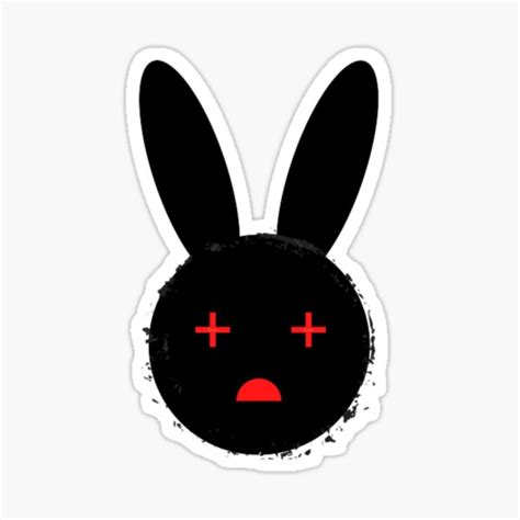 "bad bunny, bad bunny." Sticker for Sale by h2a0n0a2 | Redbubble