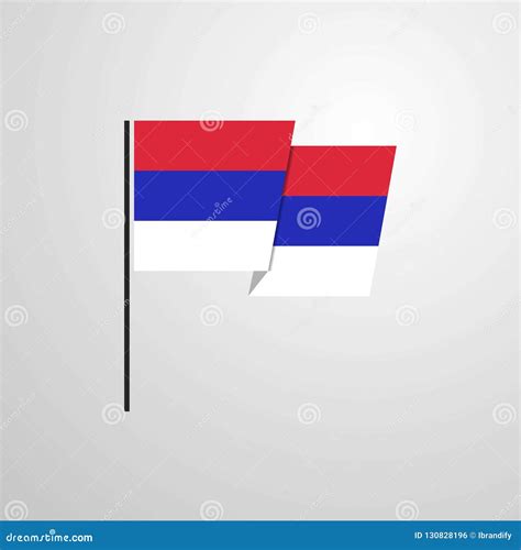 Republika Srpska Waving Flag Design Vector Background Stock Vector ...