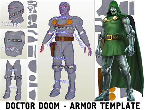 DOCTOR DOOM Cosplay Armor Template - Dr Doom Full Armor Pepakura – NAVARO