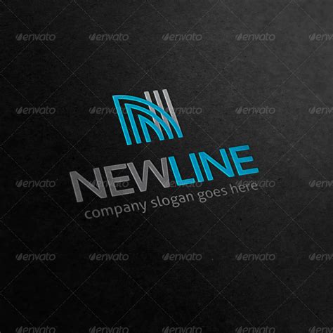 New Line Letter N Logo by orsted46 | GraphicRiver