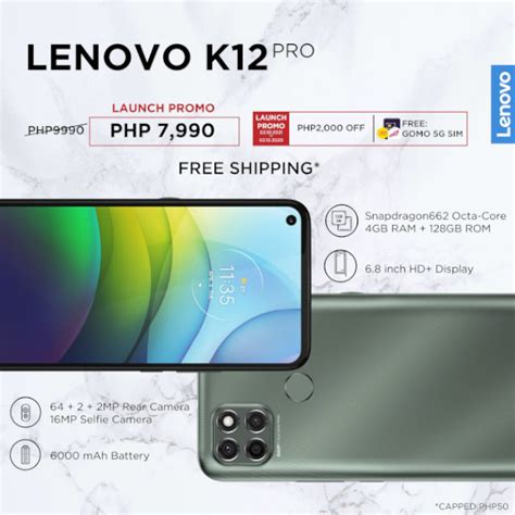 Lenovo K12 Pro Launches in PH, Priced