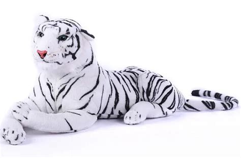 huge animal plush toys white tiger toy stuffed tiger doll big white ...