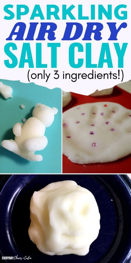 Sparkling Cornstarch And Salt Clay Recipe (Air Dry!)