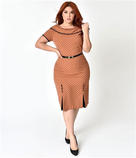 Perfect for being on the move, ladies! This iced-coffee colored pencil dress is fashioned with ...