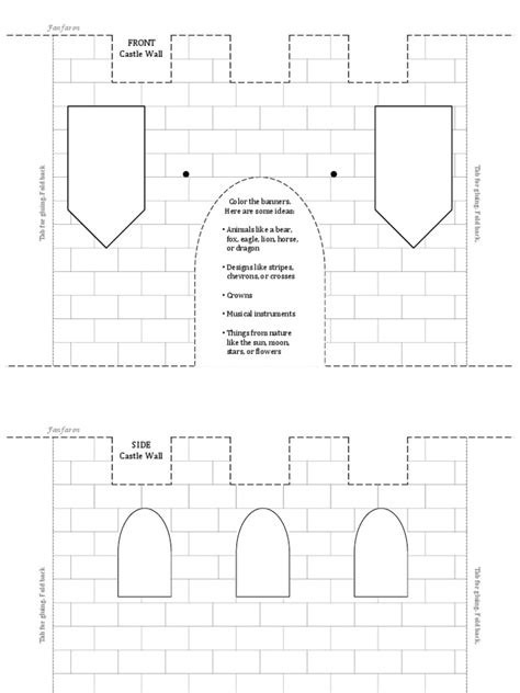 Castle Template Printable