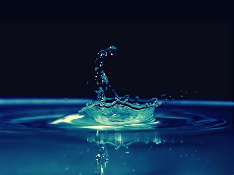 Serene Water Drop HD Wallpaper