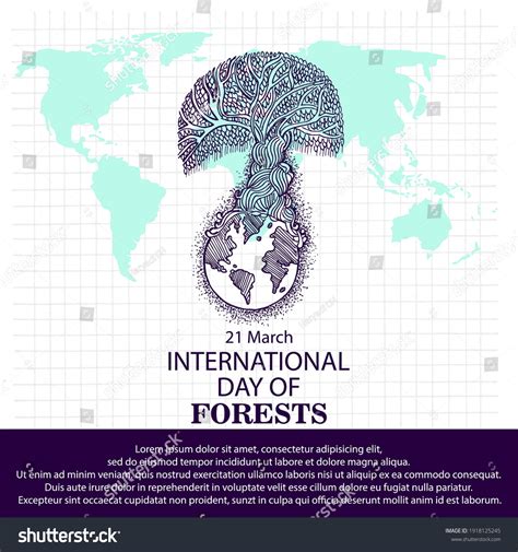 International Day Forest Poster Stock Vector (Royalty Free) 1918125245 ...