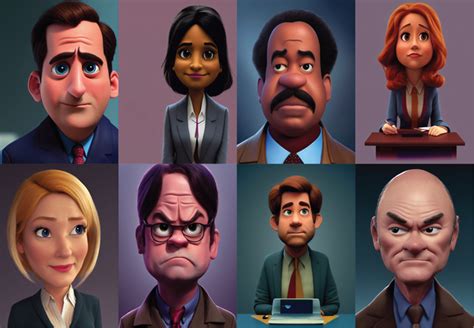 The Office characters in Pixar style : r/AIGrinding