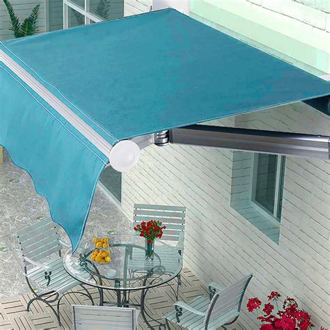 Patio Shade Sails Alumin Retractable Awning Garden Canopy Sun Shade ...