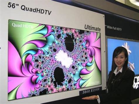 The world’s most advanced LCD TV - 56-inch and 3840 x 2160 pixels