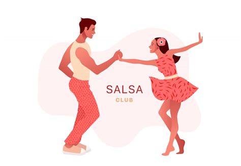 Premium Vector | Salsa in the city. Street dancing. Beautiful couple ...