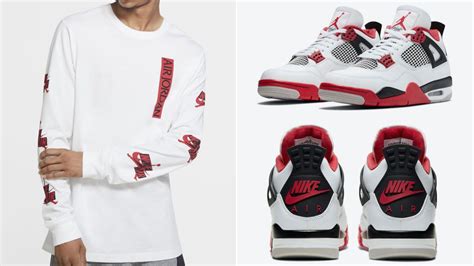 Jordan Clothing for the Fire Red Jordan 4 | SneakerFits.com