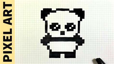 Come disegnare un Panda Pixel Art | How to draw Panda pixeart - YouTube