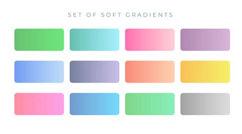 elegant soft color gradient swatches - Download Free Vector Art, Stock ...