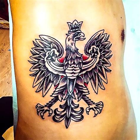 Traditional Polish Eagle Tattoo Idea