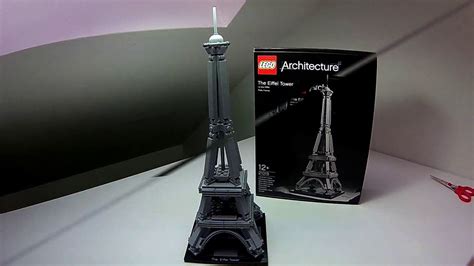 Lego Architecture 21019 The Eiffel Tower - Lego Speed Build Review - YouTube