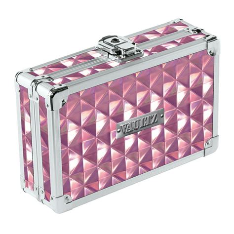 Vaultz Locking Pencil Box Pink Diamond with Key Lock, New Condition ...