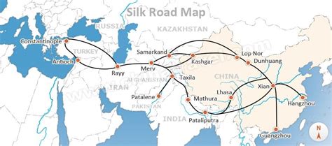 Silk Road Map 2 Diagram | Quizlet