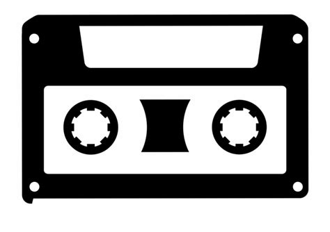 Free Cassette Tape Clipart Black And White, Download Free Cassette Tape ...