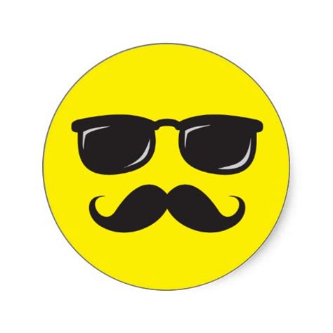 Mustache Smiley Face - ClipArt Best