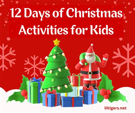 12 Days of Christmas Activities for Kids - Lil Tigers