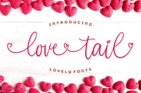 Love Tail Font by goodjavastudio · Creative Fabrica