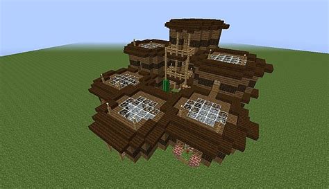 Hexagon Wooden House Minecraft Map