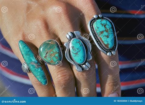 Turquoise rings stock photo. Image of finger, turquoise - 18203004