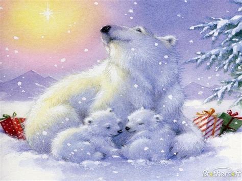 Polar Bear Christmas Wallpapers - Top Free Polar Bear Christmas Backgrounds - WallpaperAccess