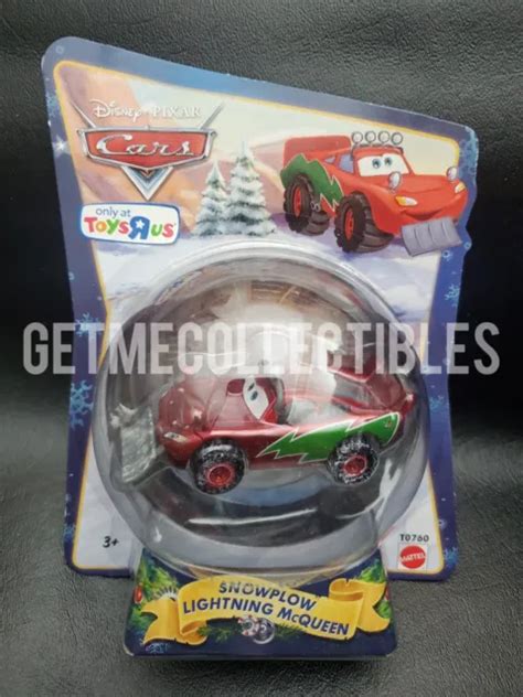 DISNEY PIXAR CARS Snow Plow Lightning Mcqueen Blue Card 2011 Save 6% £14.34 - PicClick UK