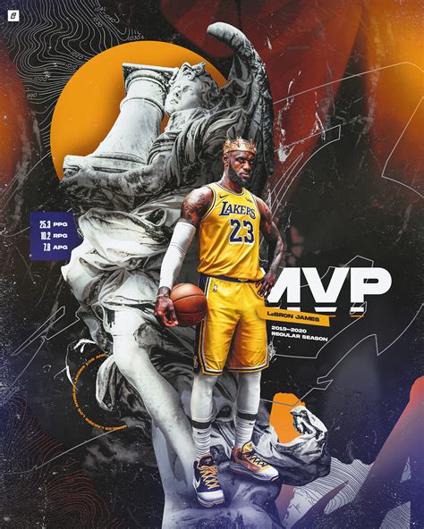 LeBron James “2020 NBA MVP” Graphic :: Behance