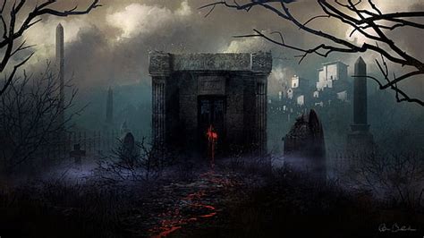 HD wallpaper: Dark, Cemetery, Creepy, Gothic, Graveyard | Wallpaper Flare