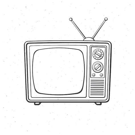 Premium Vector | Analogue retro tv with antenna channel and signal ...