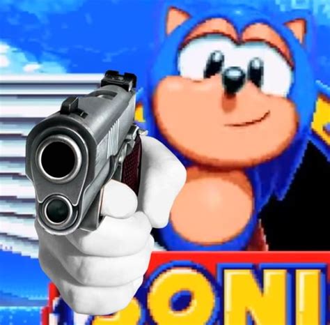 Sonic With Gun Memes - Imgflip