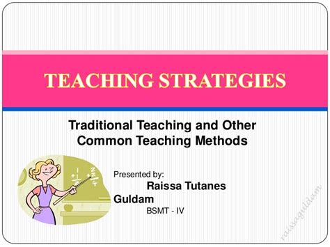 Teaching strategies