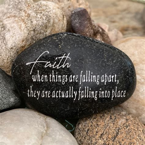 Inspirational Quote | Engraved Rock | Gift of Support | Instead of a ...