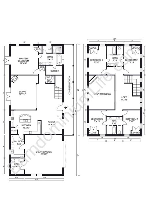 48+ 3 bedroom 40x60 barndominium floor plans with shop Plans 40x60 dream | Images Collection