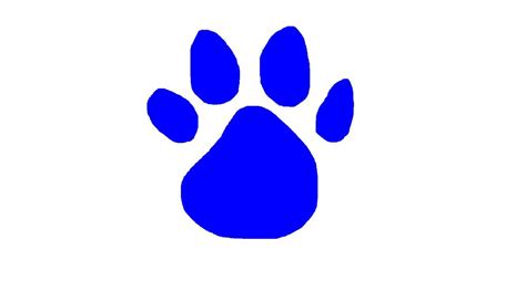 Blue's Clues Paw Print Clipart and Coloring Pages