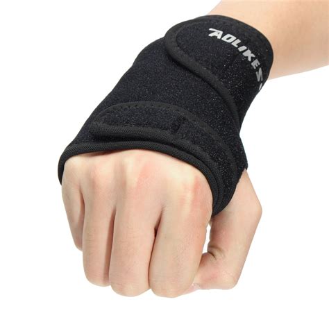 AOLIKES Sports Wrist Palm Brace Wrap Sprain Injury Support Protector ...